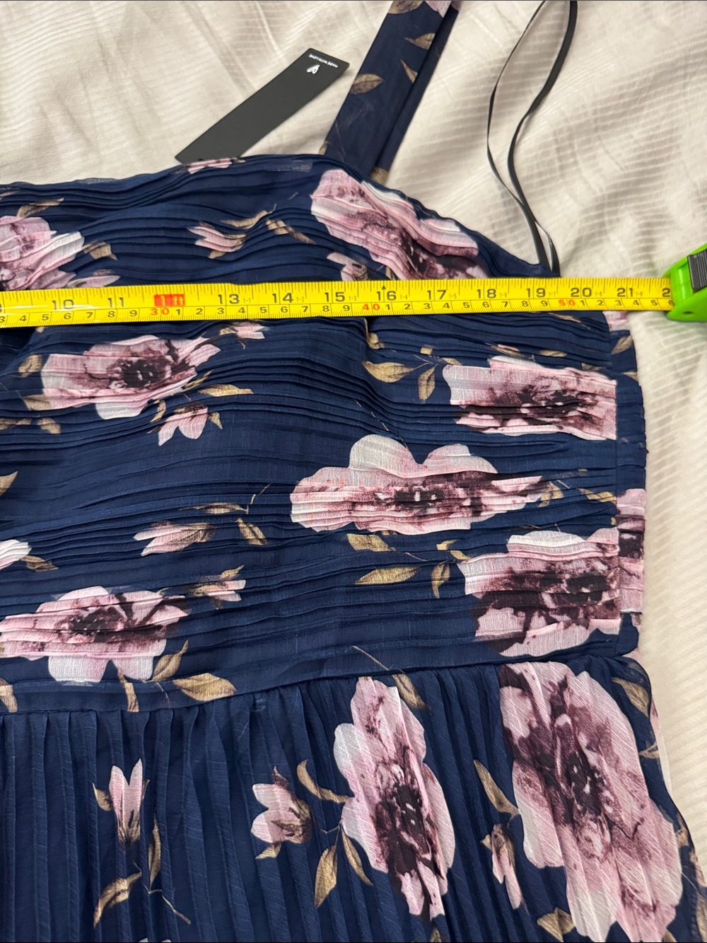 Lulus Navy Blue Floral Tie-Shoulder Maxi Dress - Picture 7 of 8